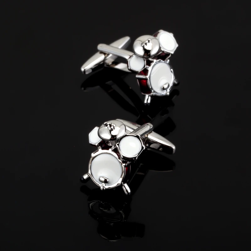 XK459 Musical instruments Drum Set Design Cufflinks Funny Jewelry Kit Cuff Link Music Fans Buttons Pins | Украшения и аксессуары
