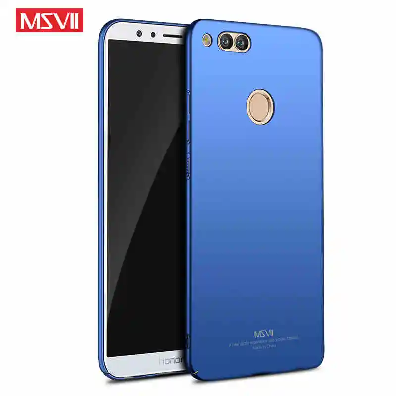 Чехол для huawei Honor 7X чехол MSVII палец кольцо тонкий матовый Coque 7x автомобильный