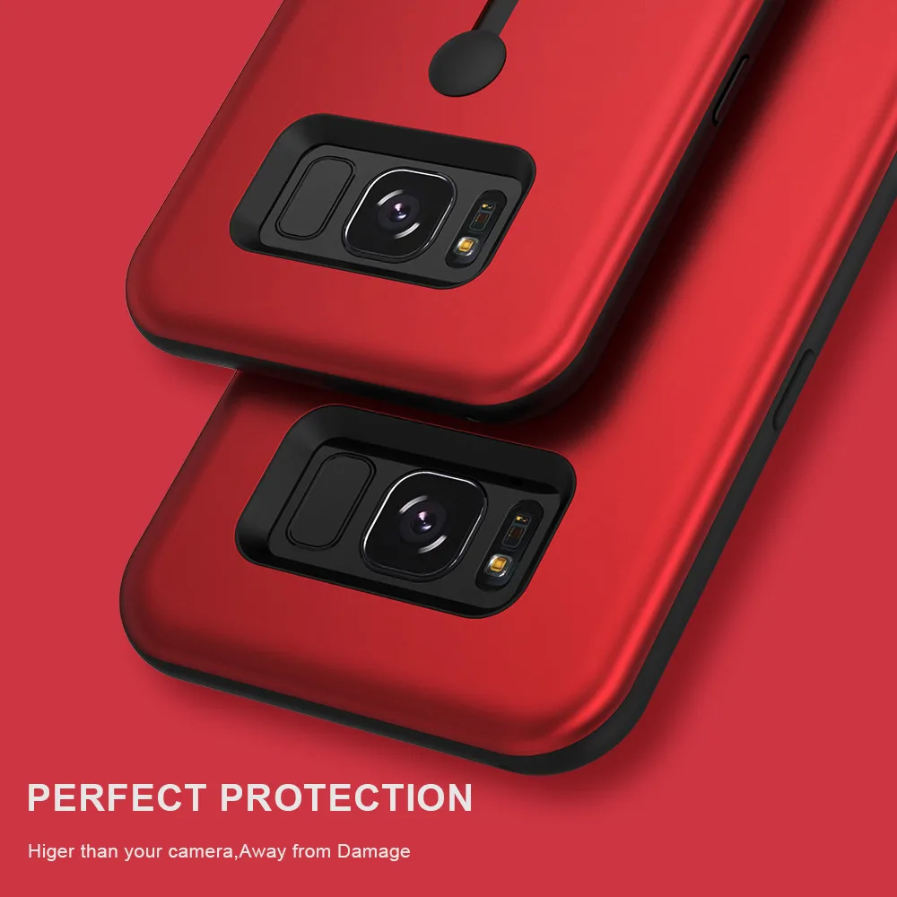KISSCASE кольцо держатель стенд силиконовый бронированный чехол для Samsung Galaxy S8 S7 J5 2017