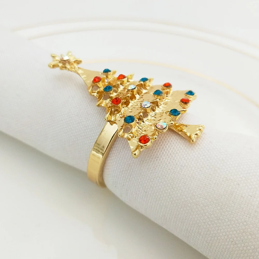 Изысканная маленькая красная Цветочная Пряжка для салфеток отеля мягкое кольцо