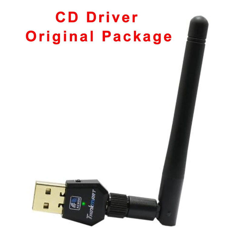 CD Driver Cover Wifi антенна Сеть карта Бесплатный драйвер AC600Mbps USB Wi-Fi Беспроводной адаптер RTL8811AU 2,4G 5,8G двухдиапазонный для Win Max Linx2.6X - Цвет: CD Driver Cover
