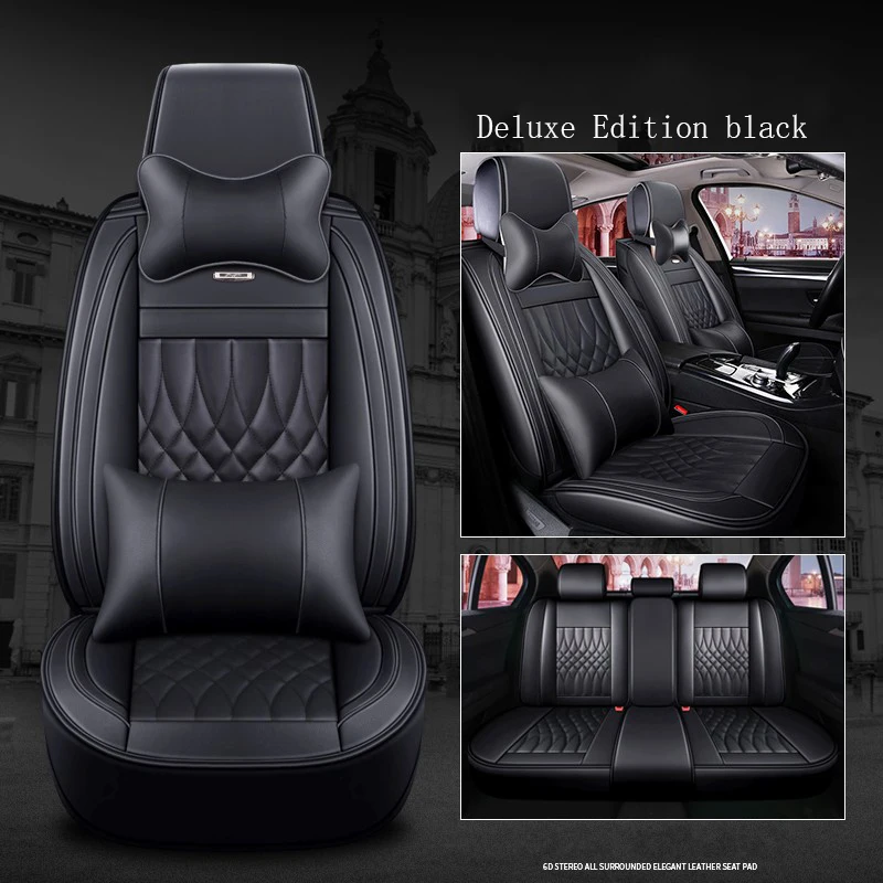 

WLMWL Universal Leather Car seat cover for Citroen all models C4-Aircross C4-PICASSO C6 C5 C4 C2 C-Elysee C-Triomphe