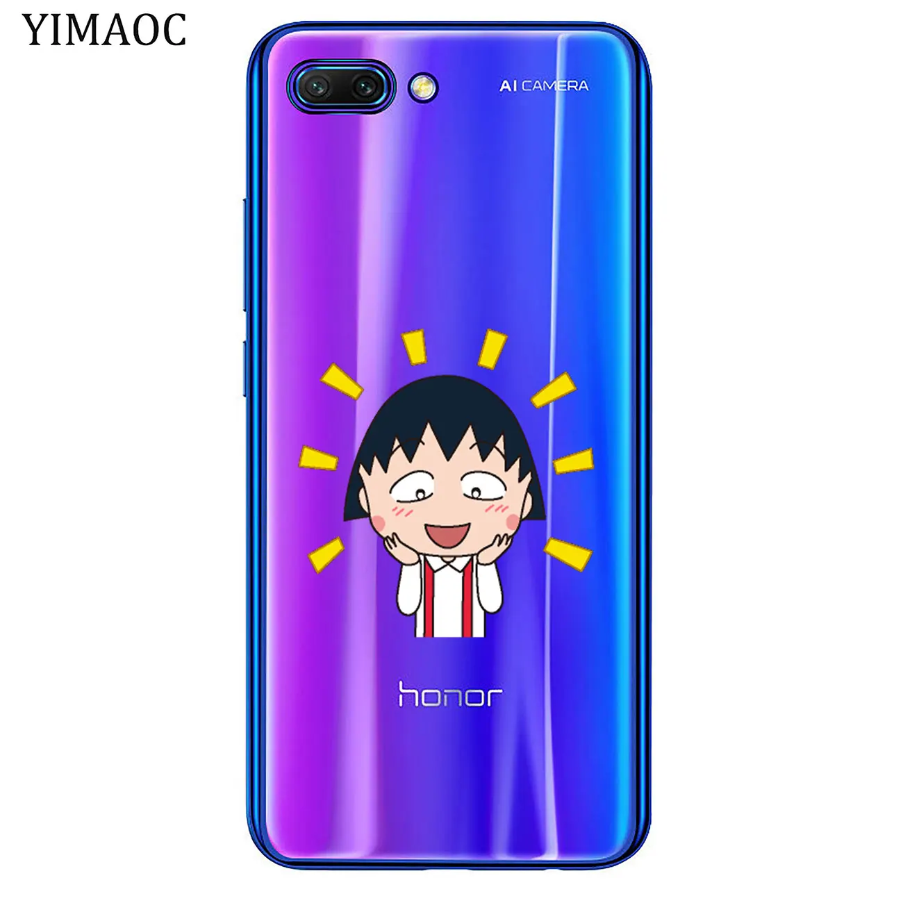 Мягкий чехол YIMAOC Lovely Cherry chibi maruko chan для Huawei Y9 Y7 Y6 Prime 2018 Honor 20 10 9 9X 8C 8X 8 Lite 7X 7C 7A