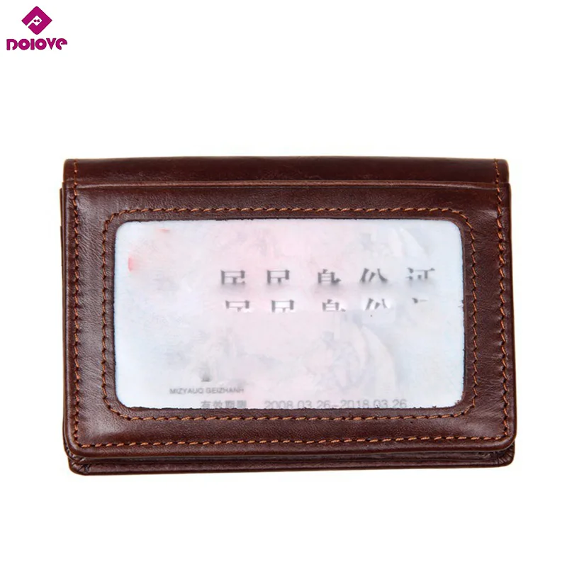 Кошелек DOLOVE мужской из 100% воловьей кожи|leather wallet men|cowhide leather walletsleather |