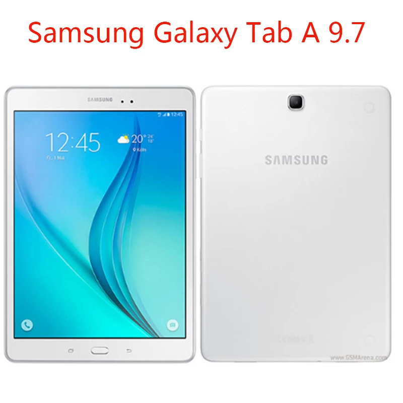 Модные Окрашенные Чехлы для Samsung Galaxy Tab A 9,7 дюймов SM T550 T555 T550C Шелковый Флип кожаный чехол-подставка для Tab A сумка чехол