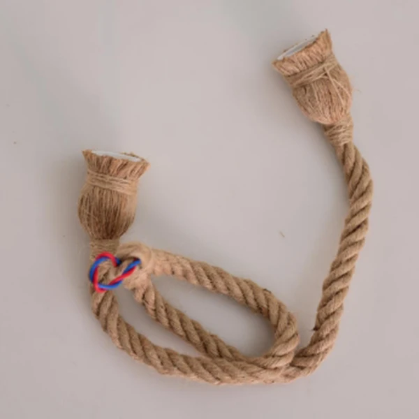 Новый подвесной светильник с одной головкой и веревкой в винтажном стиле