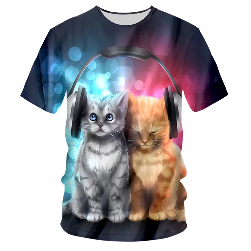 Мужская/Женская футболка CJLM летняя с коротким рукавом и принтом музыкального