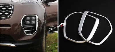 

ABS Хром Передняя противотуманная фара накладка 2 шт для Kia Sportage 2016 2017