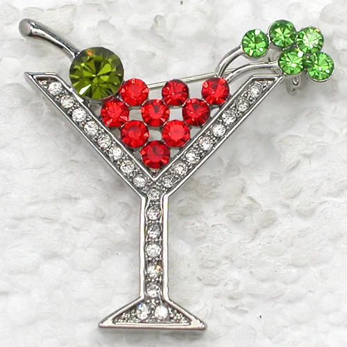 Стеклянные броши для мартини со стразами C269 EE1|pin brooch|glass pinglass brooch |