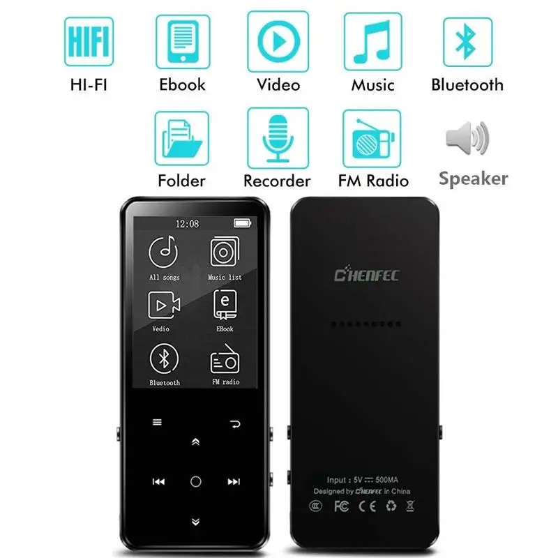 Mp4 плеер с поддержкой Bluetooth 16 ГБ сенсорной кнопкой|MP4-плееры| |