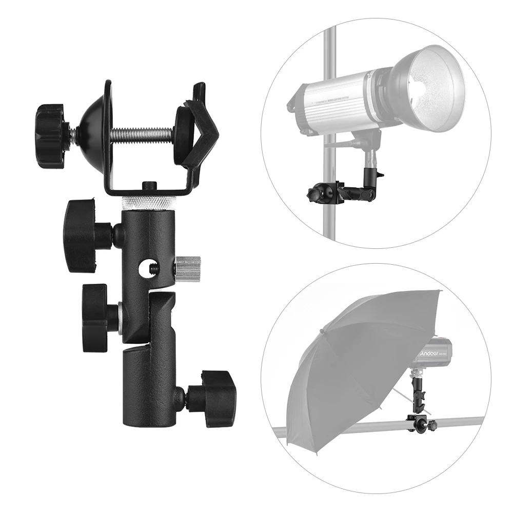 Многофункциональный c зажим для крепления осветительной стойки с держателем