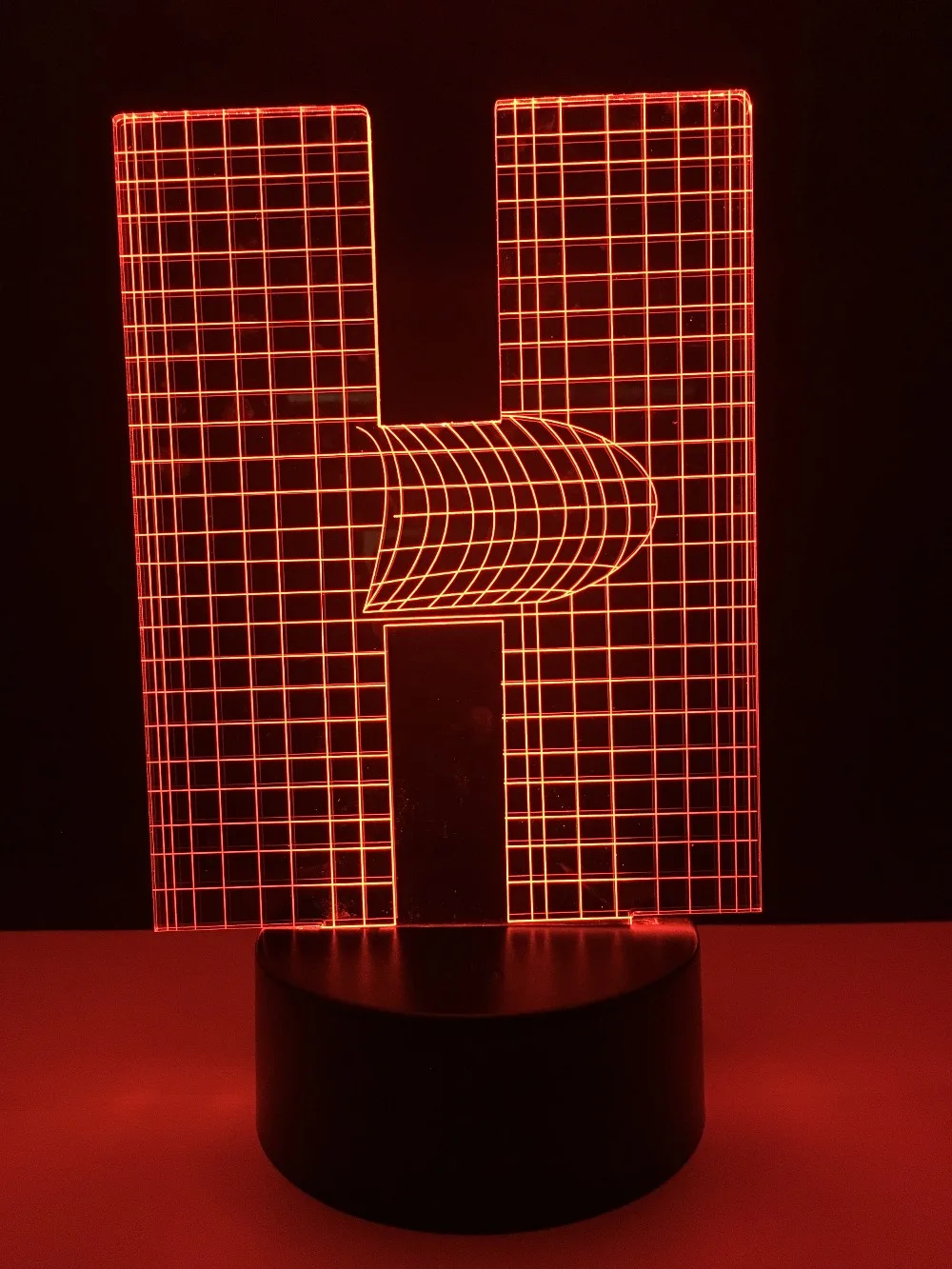 Новинка 3D Алфавит буквы H лампа 7 видов цветов градиентный стол Led RGB сенсорное