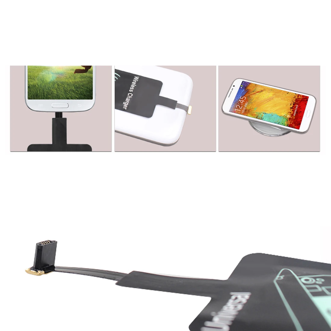 Etmakit, новинка, для Android, Micro USB, универсальное беспроводное зарядное устройство, приемник, адаптер для зарядки, приемный коврик, катушка, чип для samsung, HUAWEI