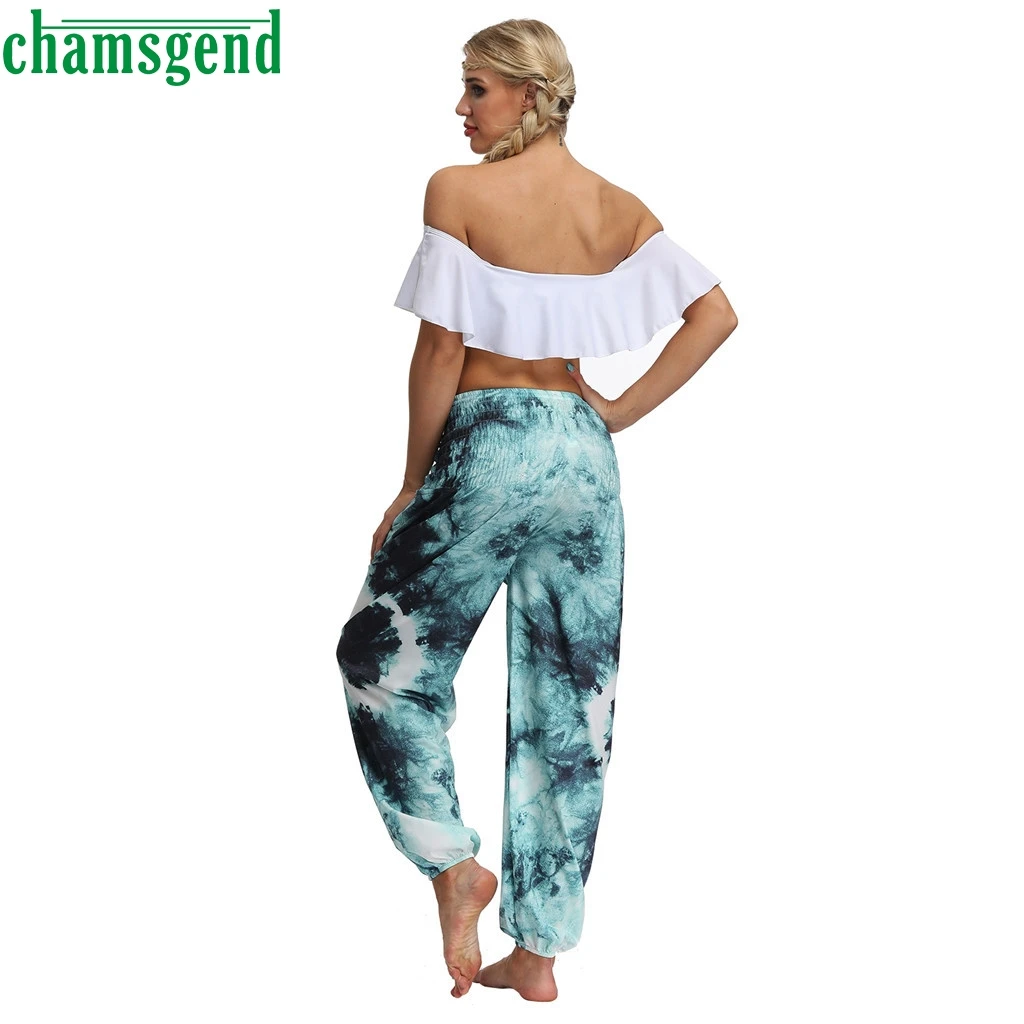 CHAMSGEND, штаны для йоги, мужские, женские, свободные, спортивные, с принтом, брюки для йоги, повседневный комбинезон, брюки-карандаш, для спорта, бега, фитнеса, спортзала, леггинсы