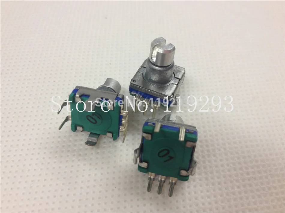 [bellla]South Korea EC11 Thin coding switch 30 is positioned number 15 amp pulse encoder shaft length 10MM potentiometer-100pcs/