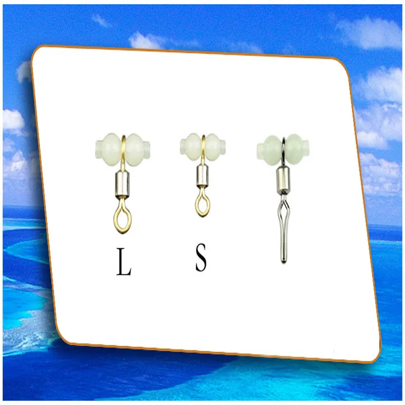 4 шт светящиеся рыболовные Вертлюги роликовых вертлюгов морские принадлежности