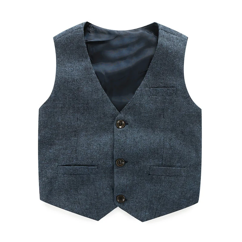 Boy Gentleman Outfits Suit 2018 Bow Tie Long Sleeve Shirt+Vest+Pants 3PCS Formal Party Clothes Toddler Kids Boys Clothing Sets |