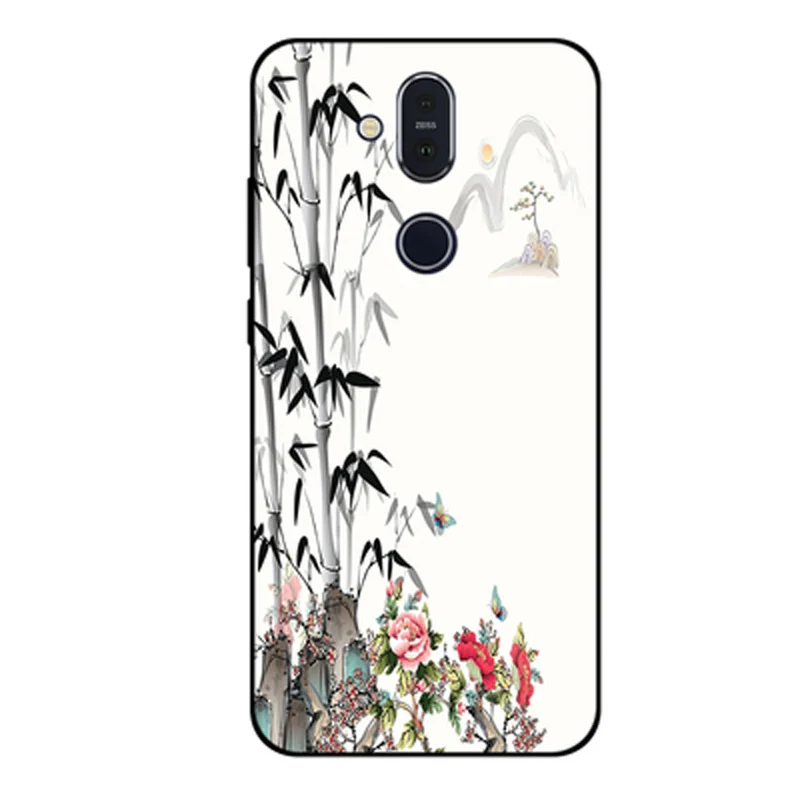 Чехол для Nokia X7 2018 TA 1131 чехол телефона силиконовый цветной с принтом задняя крышка