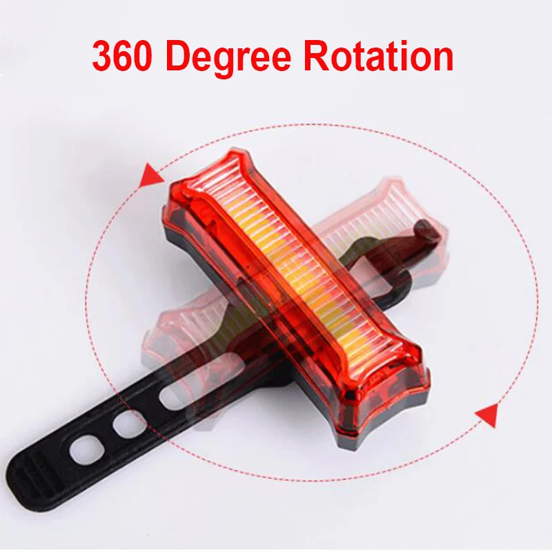 Задний фонарь для велосипеда с зарядкой от USB водонепроницаемый светодиодный
