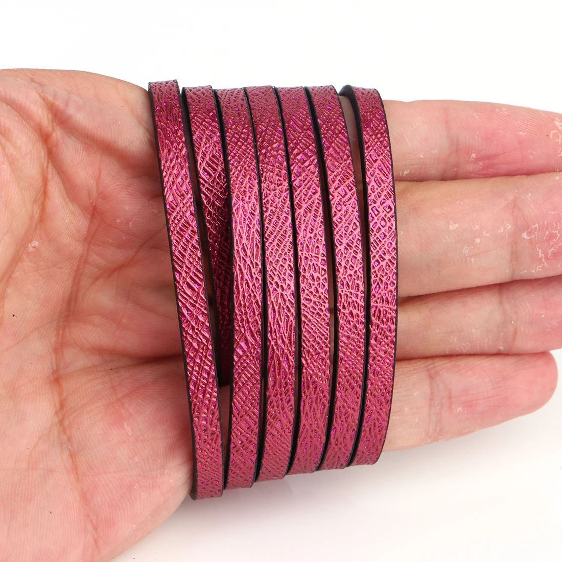 XCHARMS 5 мм плоский кожаный шнур/Птичье гнездо/аксессуары/Ювелирные изделия/ручная