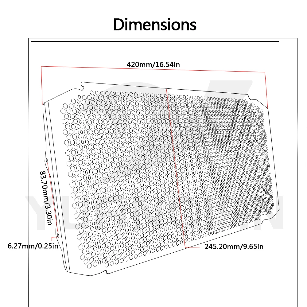 For Yamaha xsr900 XSR 900 2016 2017 2018 Motorcycle Accessories hexagonal holes Radiator Guard Protector Grille Grill Cover | Автомобили и
