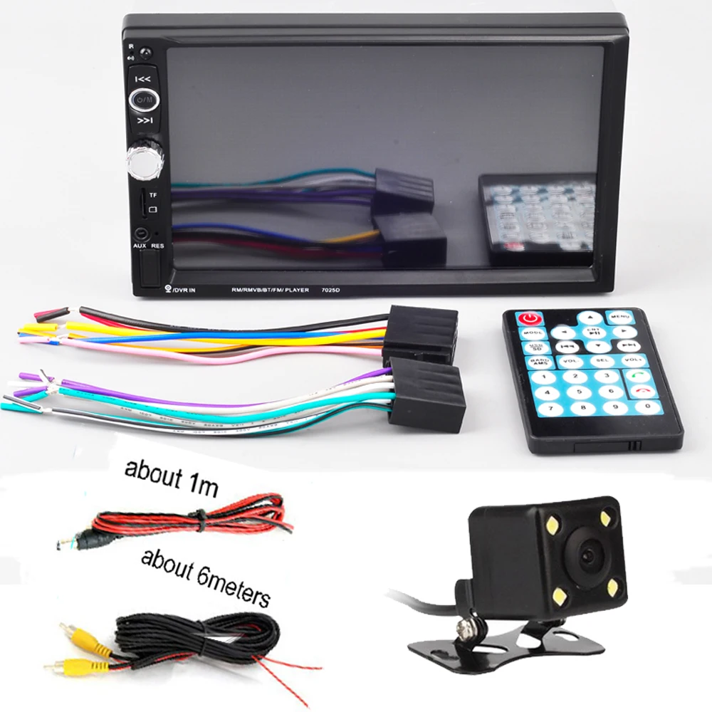 Автомобиль Радио 7 дюймов Зеркало для телефона Android MP5 плеер Bluetooth 2 Din Сенсорное