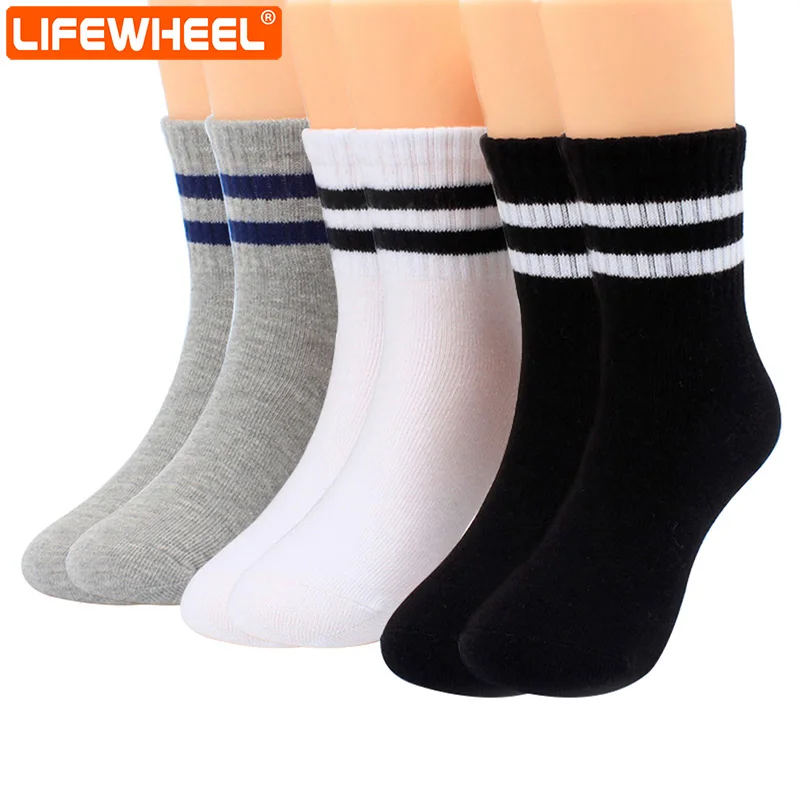 LifeWheel/6 пар/лот детские носки хлопковые для мальчиков и девочек дышащие