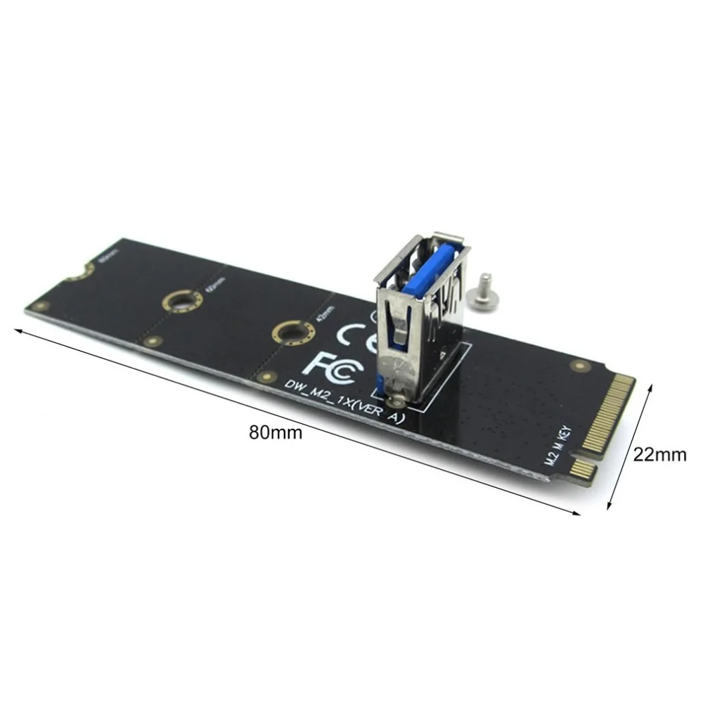 Профессиональный NGFF M.2 к PCI-E L USB3.0 адаптер конвертер расширения Riser Card для горнодобывающей поддержки 2260 2280 Прямая поставка