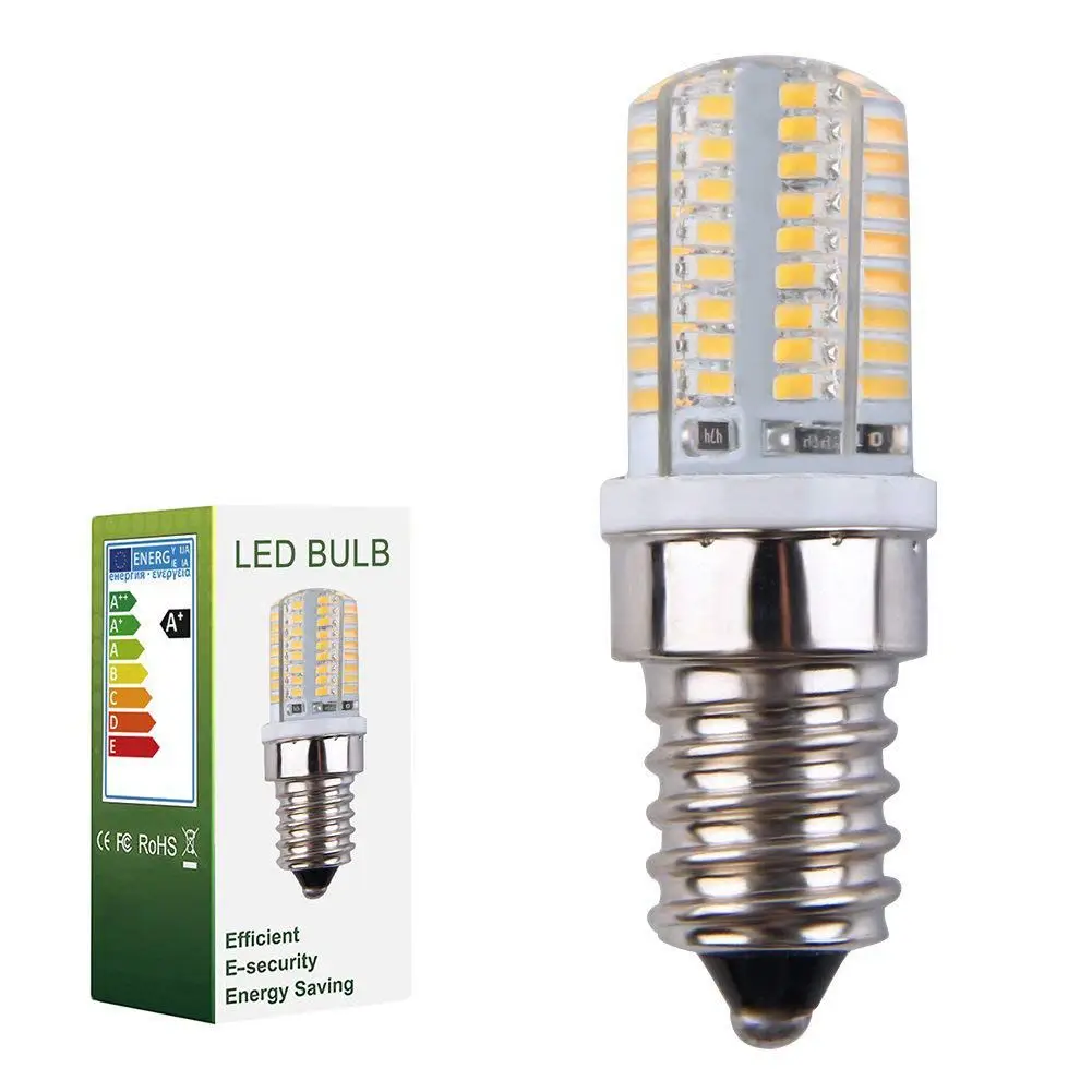 E14 светодиодные лампы 3 Вт 64LED 360 градусов угол луча SMD 3014 240-260LM лампочки без