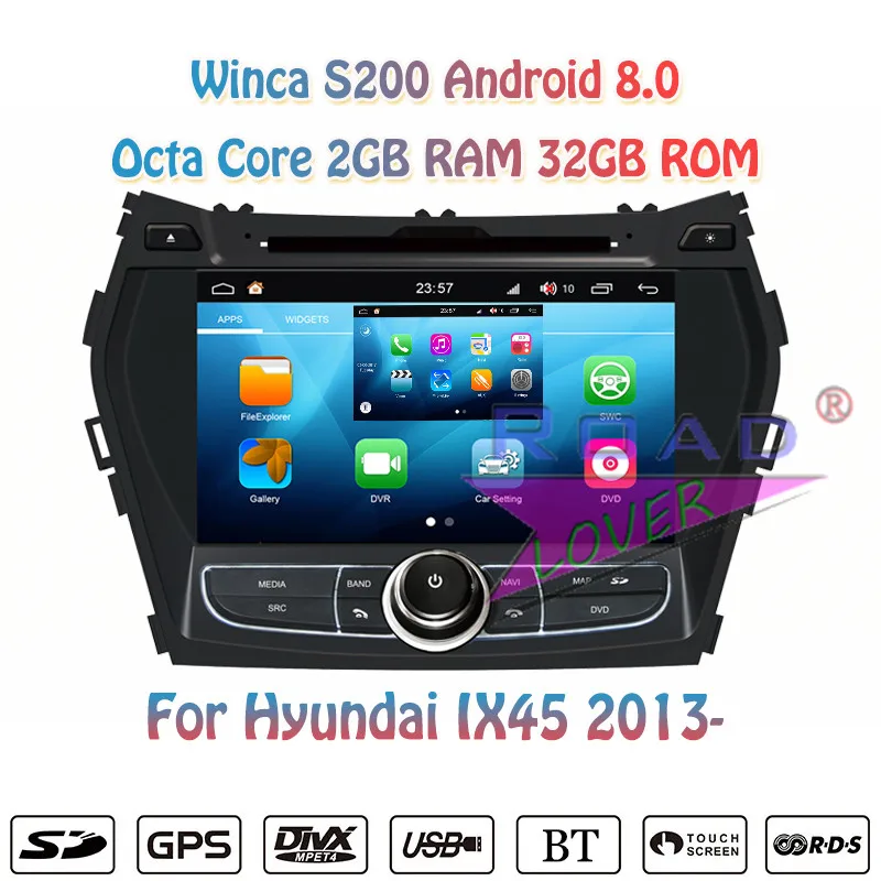 Winca S200 Android 8 0 автомобильный мультимедийный DVD плеер авторадио для Hyundai IX45 2013