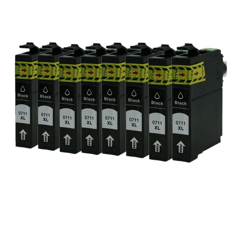 Замена 71 T0711 T0714 T0715 чернильный картридж для EPSON Stylus SX215/SX218/SX400/SX405/SX405WiFi/SX410/SX415/SX510 - Цвет: 8BK