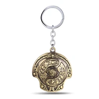 j store game dota 2 immortal champion shield key chain keychain key ring key holder for fans men jewelry llaveros