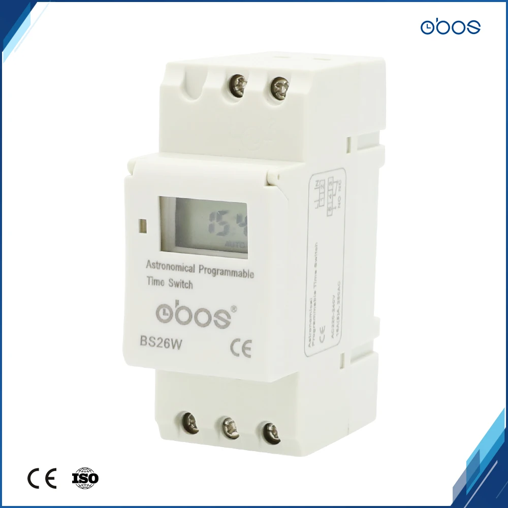 Автоматическая регулировка разницы во времени OBOS цифровой электронный таймер 24