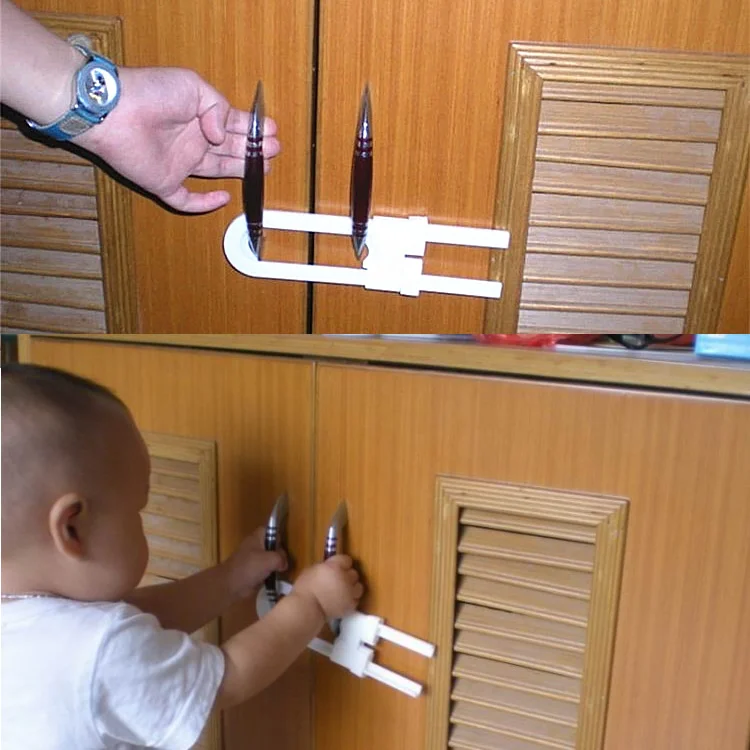 2 шт. U образные замки для дверей и шкафов|child safety lock|safety lockwindow locks |