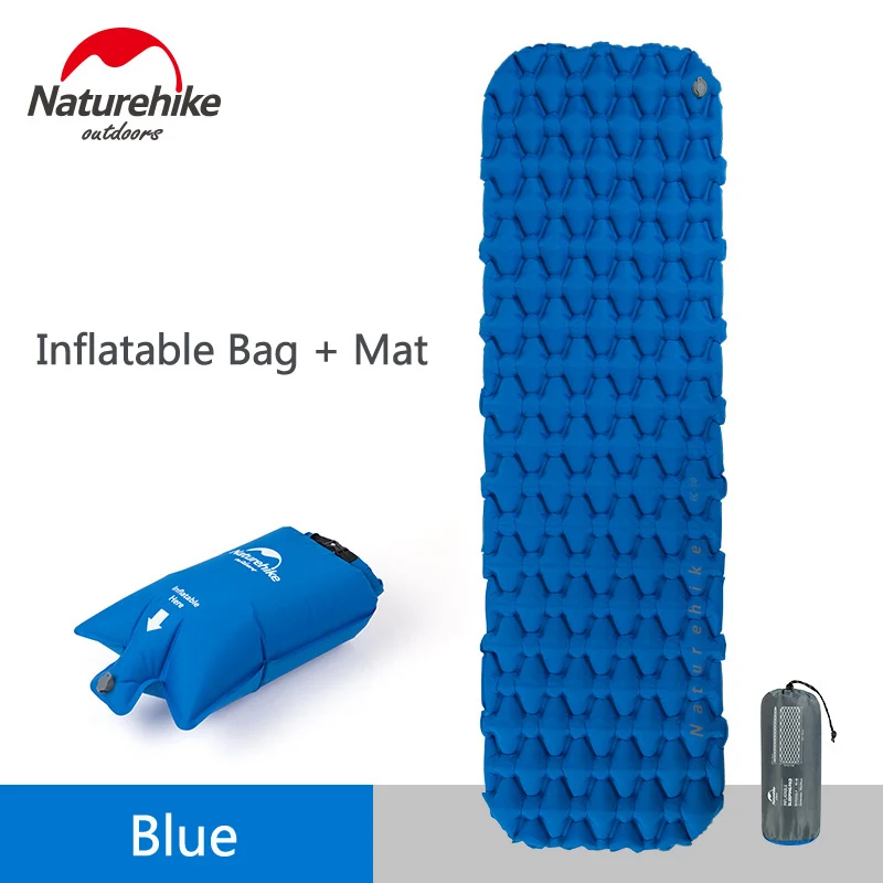 Blue Bag Mat Naturehike надувной матрас складной походный коврик надувная кровать Одиночная надувная подушка сверхлегкий спальный коврик воздушный коврик NH19Z032-P - Цвет: Blue Bag Mat