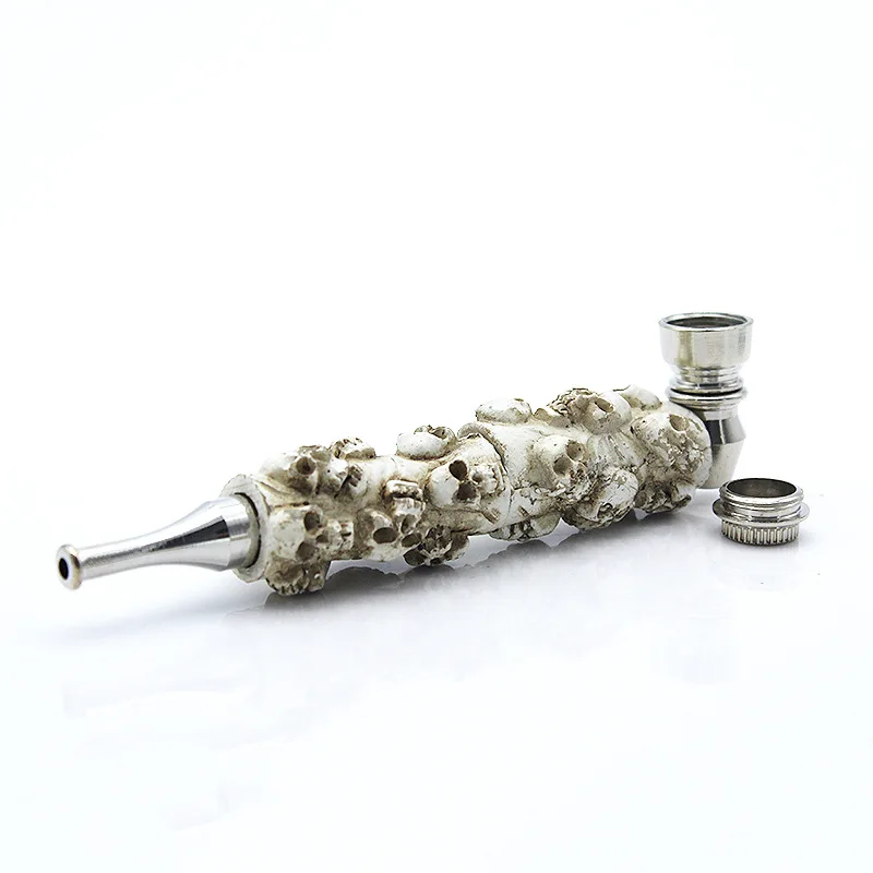 Металлический череп Ghost white табачная труба Cachimbo Pipas Para Fumar принадлежности для