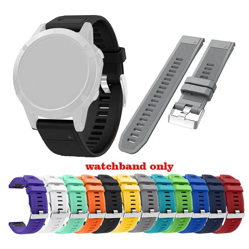CUJMH ремешок для Garmin Fenix 5 5x 5S Forerunner 935 часы силиконовые Quick Release запястье с