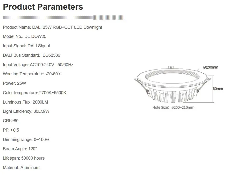 DL5 DP1 DP2 DP3 DALI RGB+CCT brightness color temperature dimming panel DALI Bus Power Supply 5 IN 1 LED Strip Controller