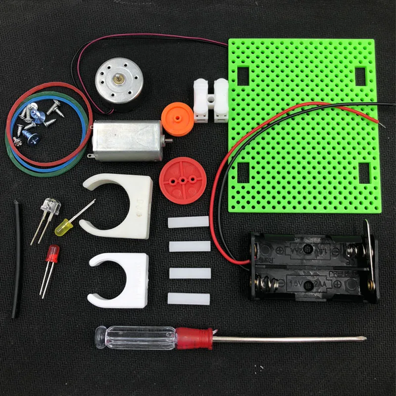DIY мини-генератор Трансмиссия колесный двигатель электрический генератор Двигатель энергии для детей светодиодный образовательный научный эксперимент подарок