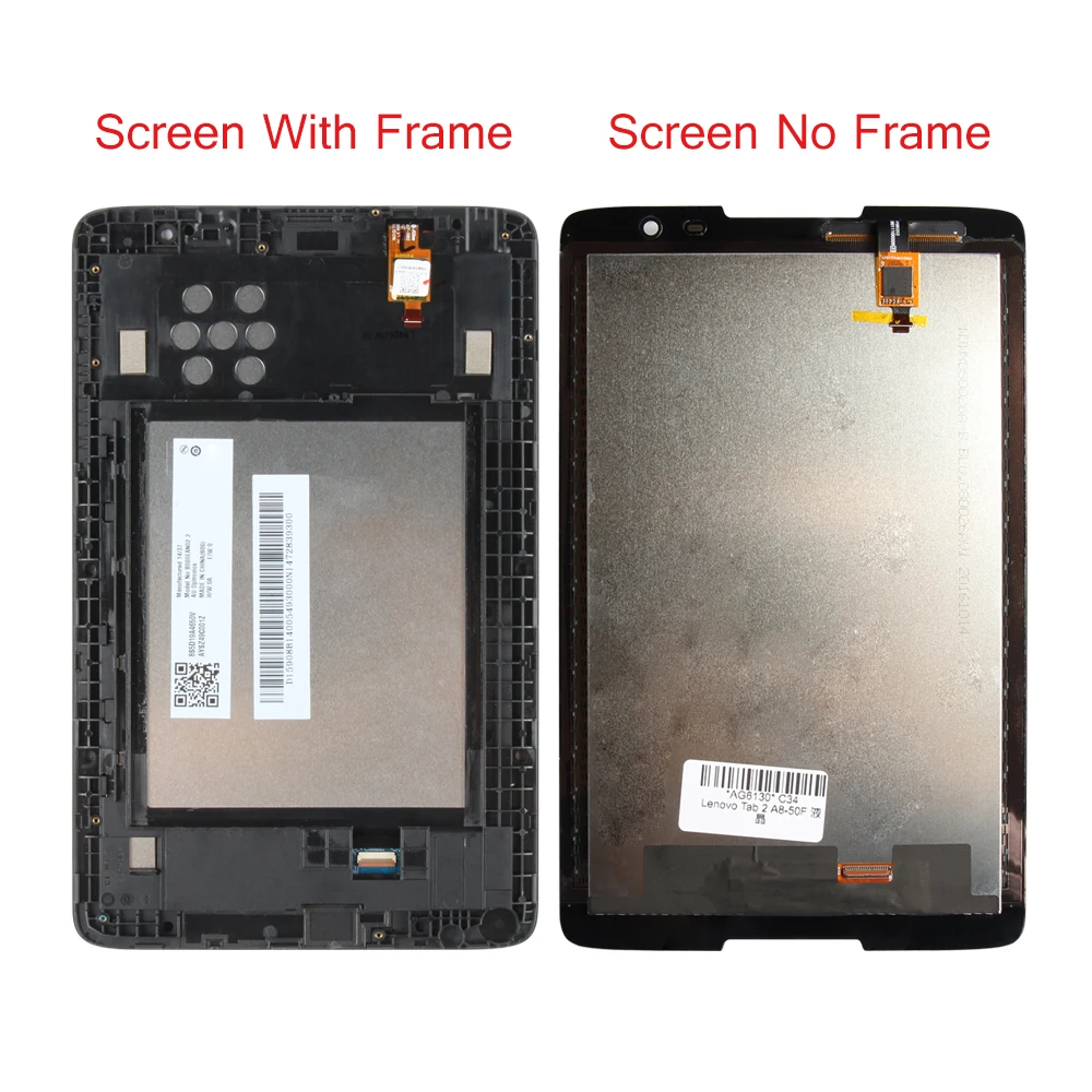 Srjtek 8 &quotдля Lenovo IdeaTab сенсорный ЖК экран с дигитайзером для A5500 A5500F цифровым