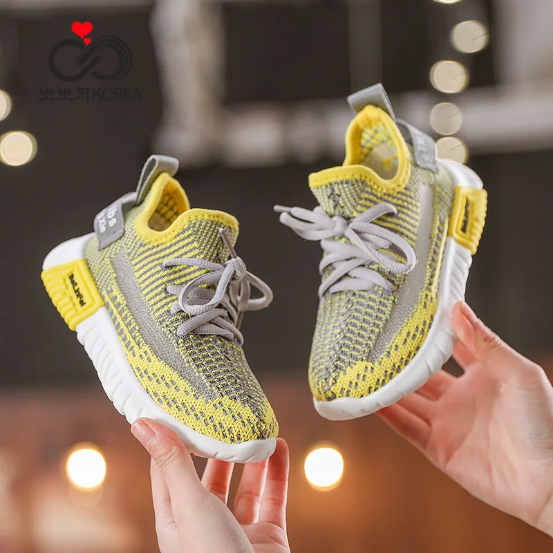 Kids Coconut Sneakers 2020 Spring Children Shoes Soft&ampLight Boys Running Flying Weave Breathable Girls Net | Детская одежда и