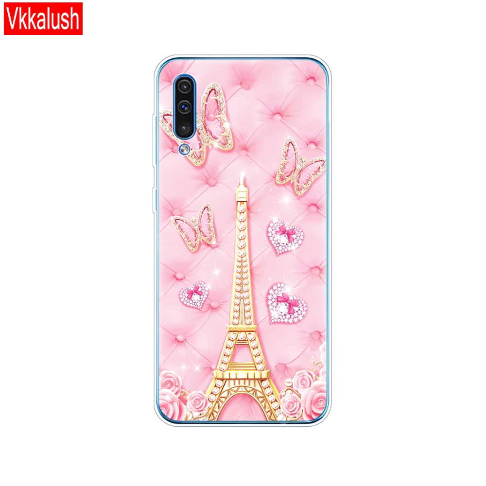 80145 Чехол для samsung Galaxy A50 Чехол Мягкий силиконовый чехол для телефона samsung A50 A505 A505F SM-A505F 6," прозрачный чехол - Цвет: 80145
