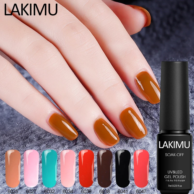 Lakimu гель для ногтей Полупостоянный замочить от УФ светодиодный 3в1 Гель-лак с