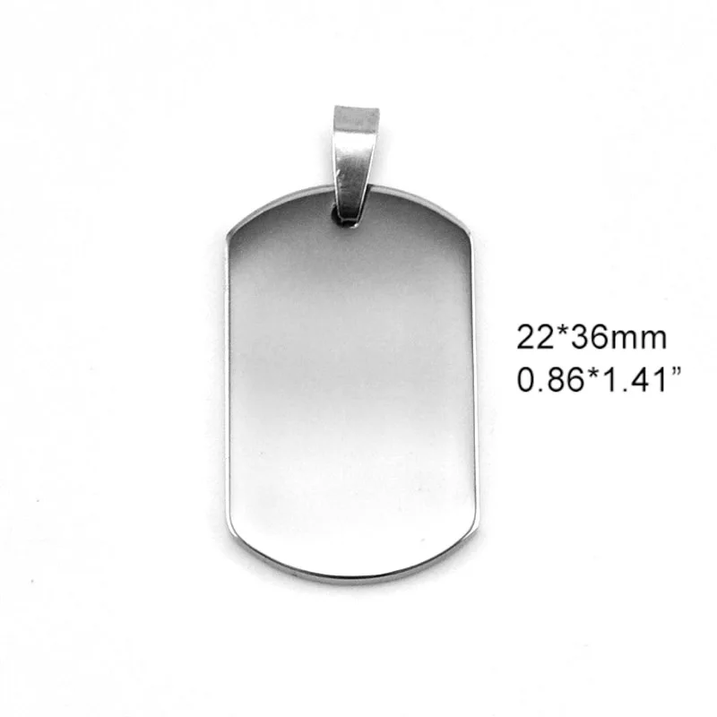 Подвеска для собаки из нержавеющей стали без напыления, полированная, размером 0,86x1,41 дюйма на ожерелье для мужчин оптом 1 штука.