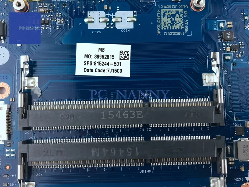 Материнская плата PCNANNY AHL50 ABL52 LA-C701P 815244-501 815244-001 для HP Pavilion 15-A 440 G3 материнская i5-5200U