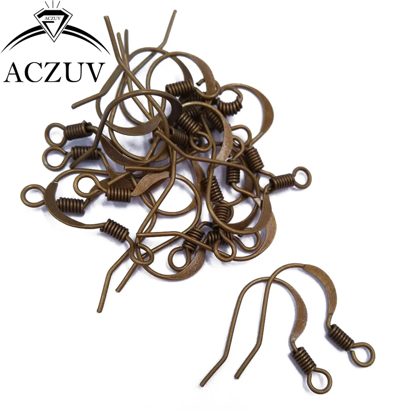 Оптовая Продажа 1000 шт весенние серьги с плоским основанием крючки ювелирные