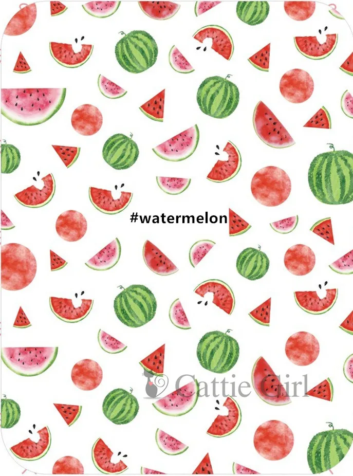 watermelon 1 шт., 3D наклейки для ногтей с изображением дракона, фруктов, ананаса, лимона, наклейки для ногтей, s Art, авокадо, наклейки, клей для маникюра, украшения для ногтей - Цвет: watermelon