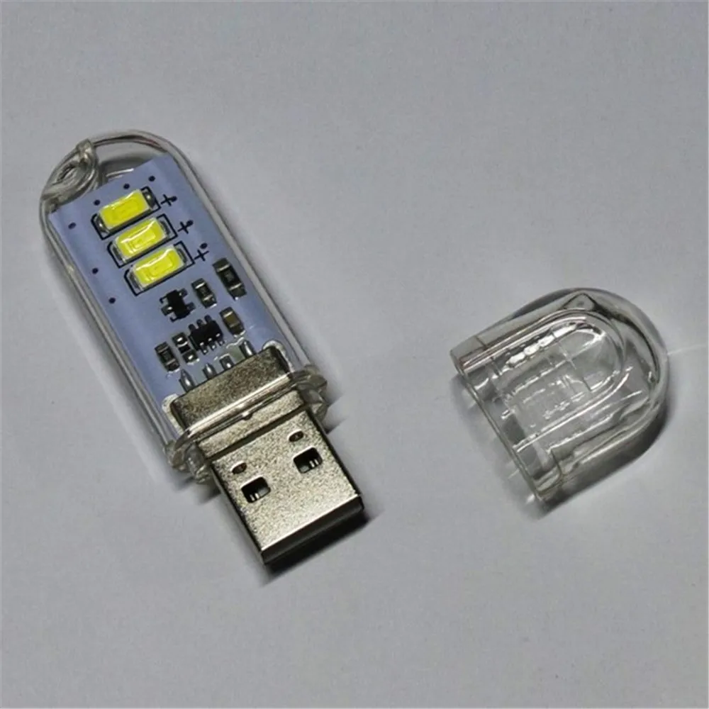 

New Arrival 3 LED USB Portable Lamp Light for Laptop Notebook PC And power Brank Reading book Usb Led light 100% Brand New