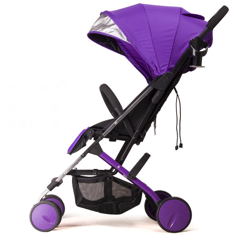 Babyfond мини-коляска из алюминиевого сплава, супер портативная складная детская коляска, может быть на самолете, с зонтиком