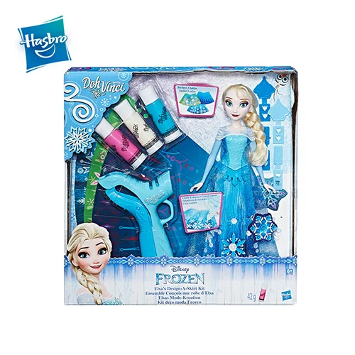 HSB-B6168 Hasbro Дисней Замороженные Анна и Эльза Замороженные дизайн юбка комплект 3D линии красота вращающаяся игрушка куклы Одежда Рождественские подарки для девочек - Цвет: HSB-B6168